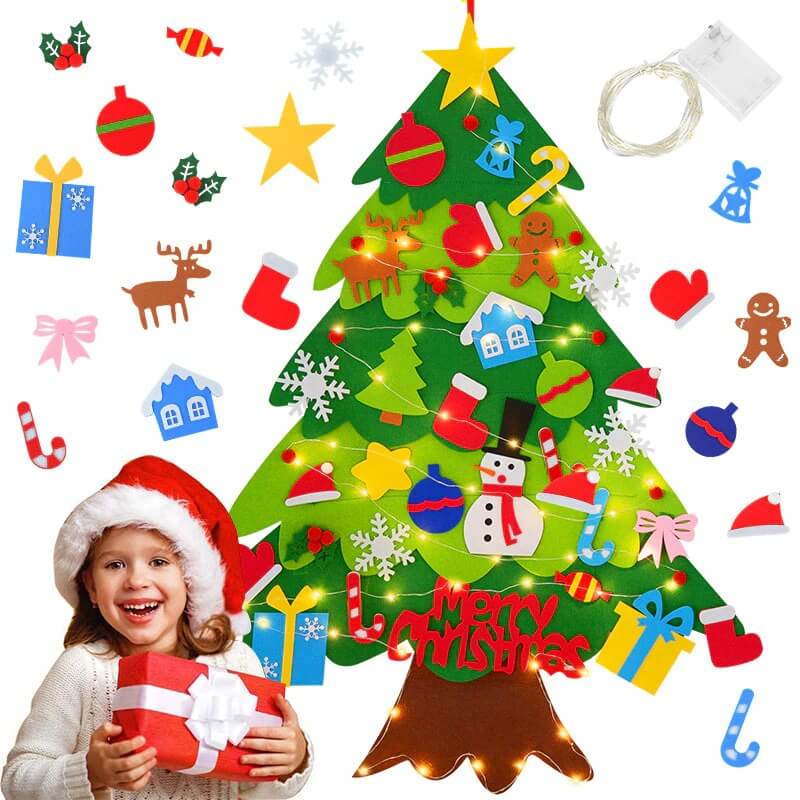 Árvore De Natal Infantil De Feltro DIY Montessori, Árvore Natal Infantil, Arvore Natal Infantil, Árvore Natal Para Crianças, Decoração de natal, Arvore de velcro, Árvore De Natal educativa, Árvore De Natal kids, Árvore De feltro, enfeites de natal, Árvore De Natal de parede