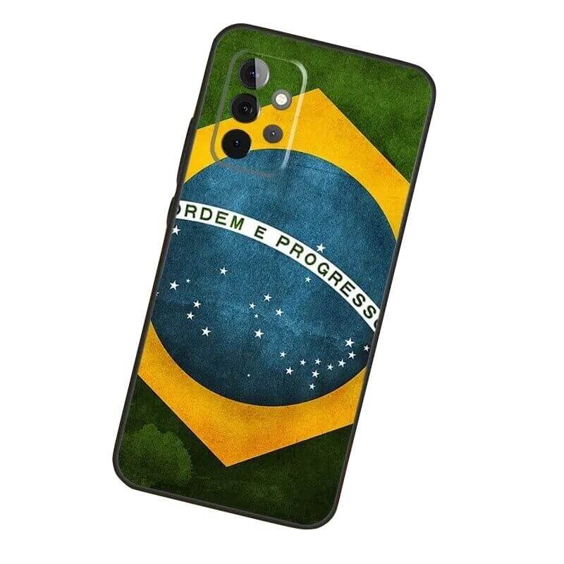Capinha Capa de Celular Bandeira Do Brasil Wc106 Para Galaxy S21