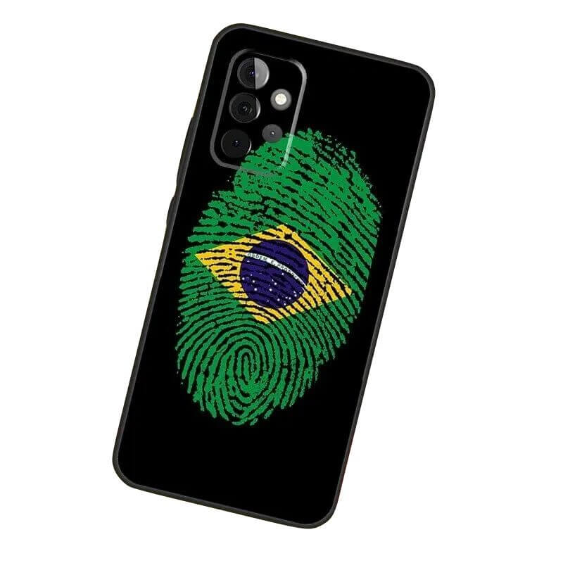 Capa Case Capinha Samsung Galaxy Linha A Bandeira Brasil