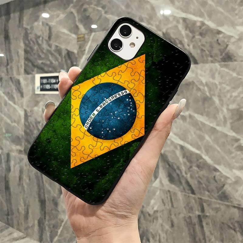 Capa Capinha Case de Celular Personalizada Brasil Seleção